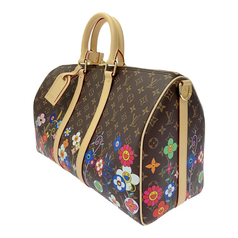 Louis Vuitton M14182 Monogram Keepall Bandoliere 45 X Takashi Murakami