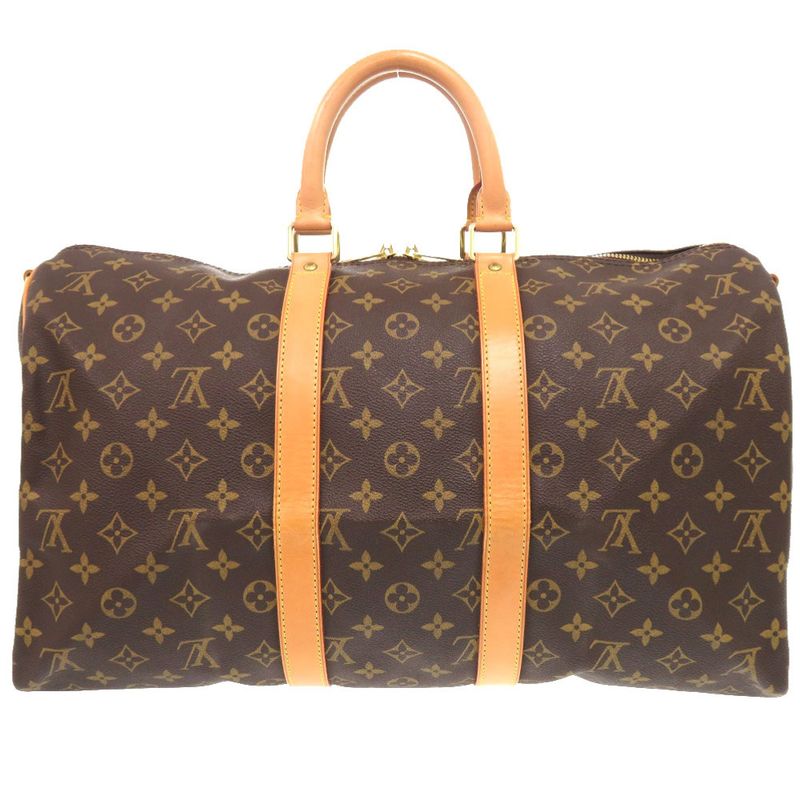 Louis Vuitton Keepall Bandoliere 45 Monogram M41418 Boston Bag LV 0600 Louis