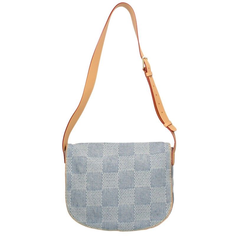 Louis Vuitton N4040743 Montsouris Messenger M Damier Denim Shoulder Bag Men's MM