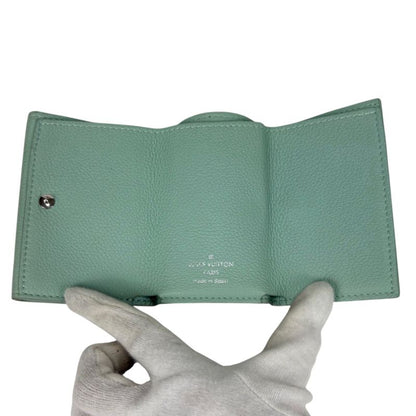 Louis Vuitton Portefeuille Lock Me Trifold Wallet Mini Wallet Light Green