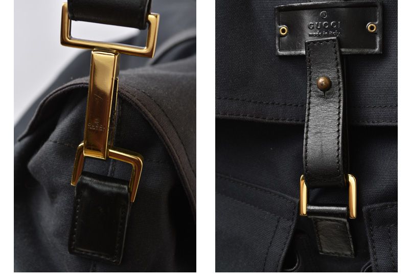 Gucci Shoulder Bag Vintage Gucci 2WAY One Shoulder Body Bag Black 92473