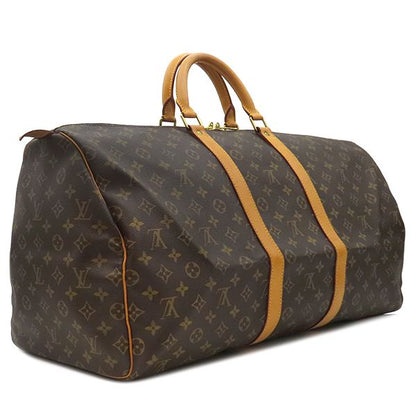 Louis Vuitton Boston Bag Keepall 55 Monogram Canvas Monogram Gold Hardware