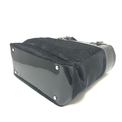 Chanel Tote Bag CC Coco Mark Paris Biarritz PM A34208 Enamel Black