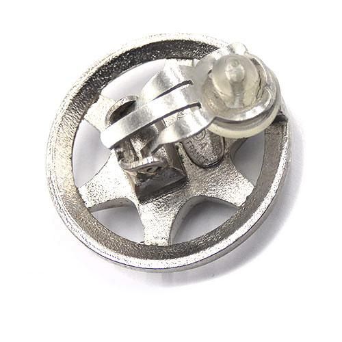 Chanel Wheel Star Coco Mark GP Silver Earrings And Earrings
