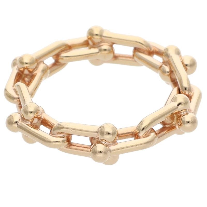 Tiffany & Co Hardwear Hardware 18K Pink Goldring Men's Size 6