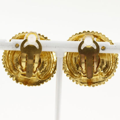 Chanel Vintage Gold Plated And Faux Pearl Ladies 29.8g Earrings