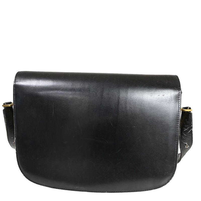 Celine Carriage Shoulder Bag Leather Black 67fa291