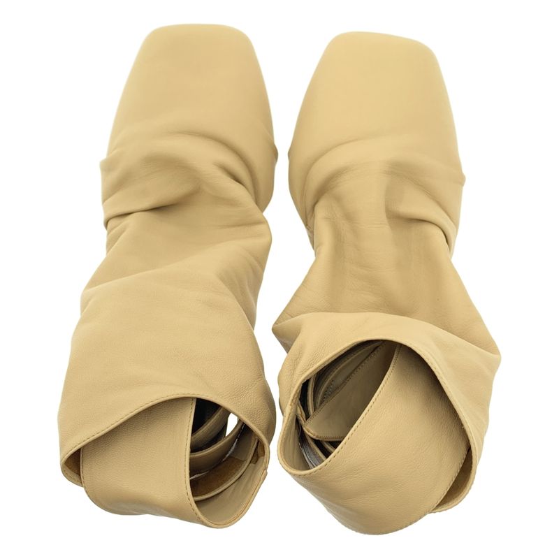 Celine | 2018ss | Phoebe Period Wrap Buckles Ankle Boots | 36 1 2 | Beige |