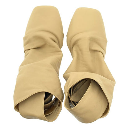 Celine | 2018ss | Phoebe Period Wrap Buckles Ankle Boots | 36 1 2 | Beige |