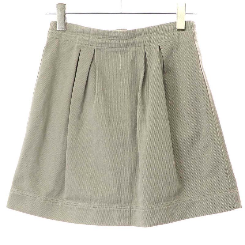 Fendi 22aw Baguette 25th Anniversary Cotton Drill Skirt Fq7439 Am34 Beige 38