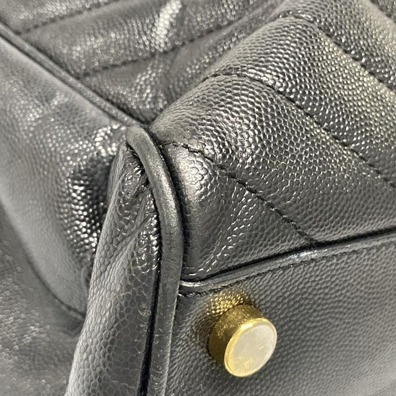 Saint Laurent Paris Tote Bag - 342022 Black Quilted/chain Shoulder Leather