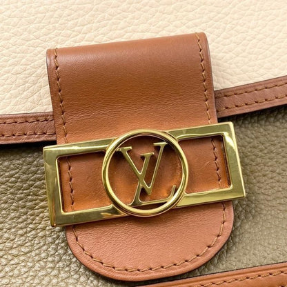 Louis Vuitton Dauphine Mini M55504 Taurillon Clemence Beige Khaki Brown Louis