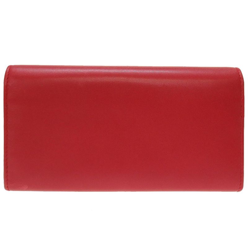 Gucci 453390 GG Embossed Leather Red Bifold Wallet 0076 Gucci