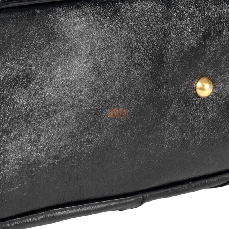 Saint Laurent Handbag Leather 156464 Black Rive Gauche YSL Tote Bag Women