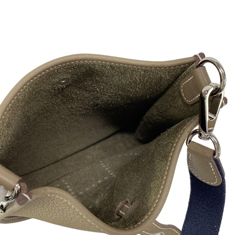 Hermes Shoulder Bag Evelyn TPM Amazon Etoupe Silver Hardware