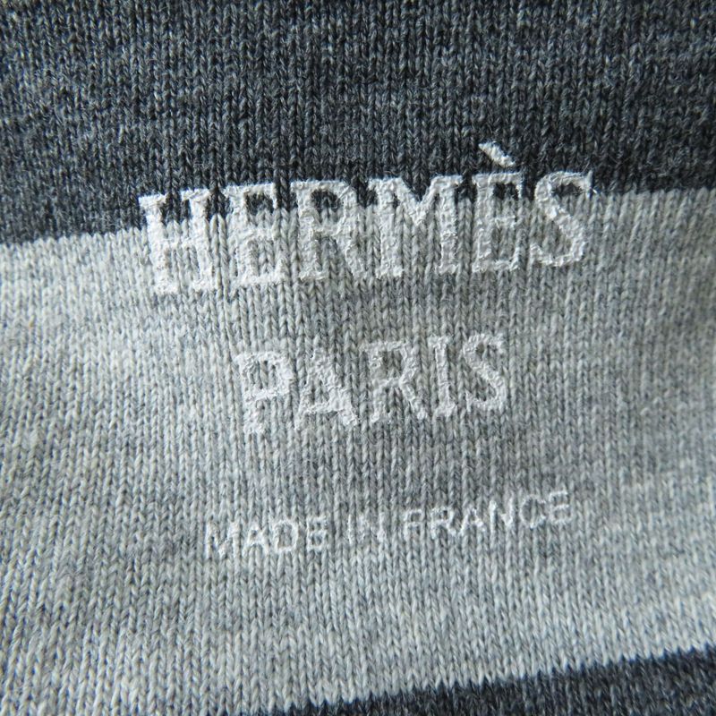 Hermes 21SS L'instruction Du Roy Imperialisme Hoodie Dress Gray Striped 34 Made