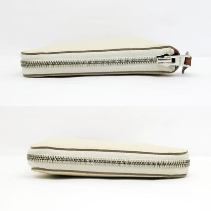 Hermes Azap Long Silk-in Epson Cles Silver-hardware D Engraved Ivory-lea