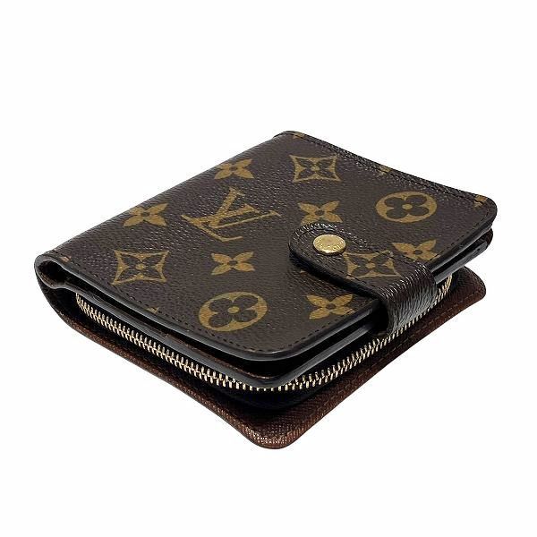 Louis Vuitton Monogram Compact Zip M61667 Bifold Wallet Unisex