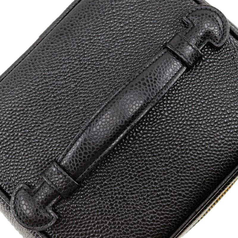Chanel Vanity A01998 Caviar Skin Black Ladies Handbag