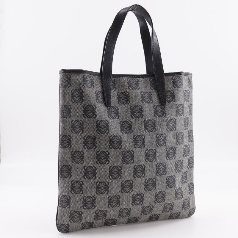 Loewe Anagram Tote Bag Pvc×leather Gray/black Unisex Handbag