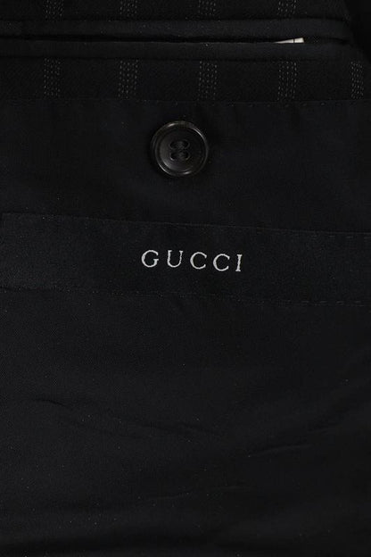 Gucci 107245 Z9525 Peaked Lapel 2B Striped Jacket Men's 44