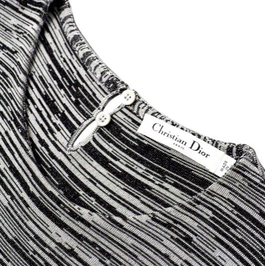 DIOR Dress Size 44 Sleeveless Knit Allover Midi 20230509 Gn2977