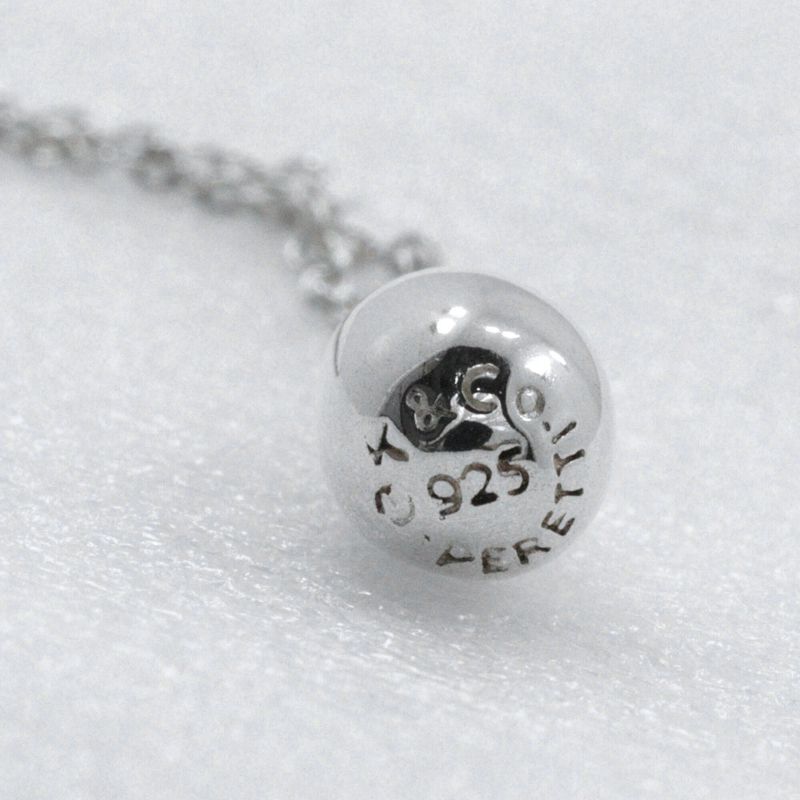 Tiffany & Co Teardrop Elsa Peretti 925 Silver Ladies 2.6g Necklace