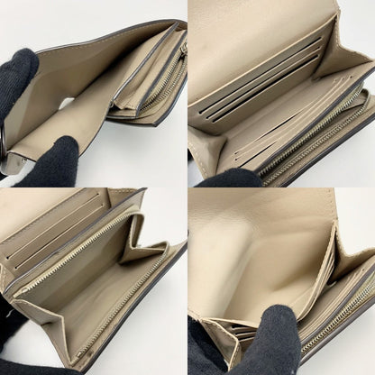 Louis Vuitton Mahina Portefeuille Iris Compact M62542 Beige Bifold Wallet