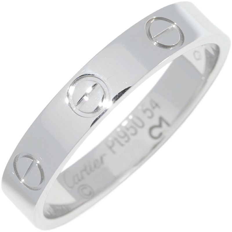 Cartier Ring Pt950 Love Ring Small Model Mini Love Ring B40853