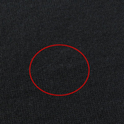 Hermes Serie Hardware Short Sleeve Knit Dress With Buttons Leather Black 36