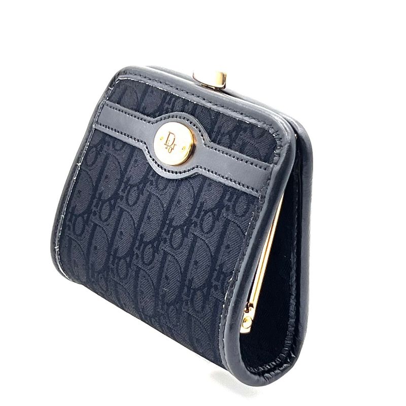 Christian DIOR Coin Case Wallet Coin Purse Trotter 36bs169