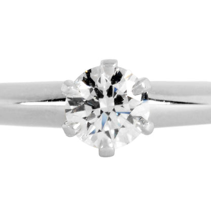 Tiffany & Co Tiffany & Co Solitaire Ring With Diamonds 020ct Approx Size 6