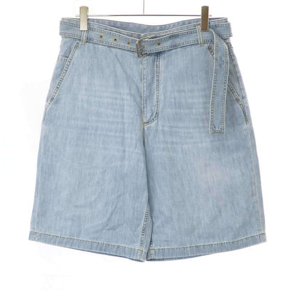 Bottega Veneta 24ss Belted Denim Shorts 771881 V3n60 Light Blue 48