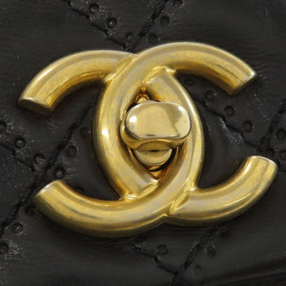 Chanel Matelasse 2WAY Gold Hardware Handbag Calf Women