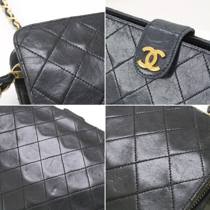 Chanel Shoulder Bag Matelasse Chain Shoulder Scratch Yes Black