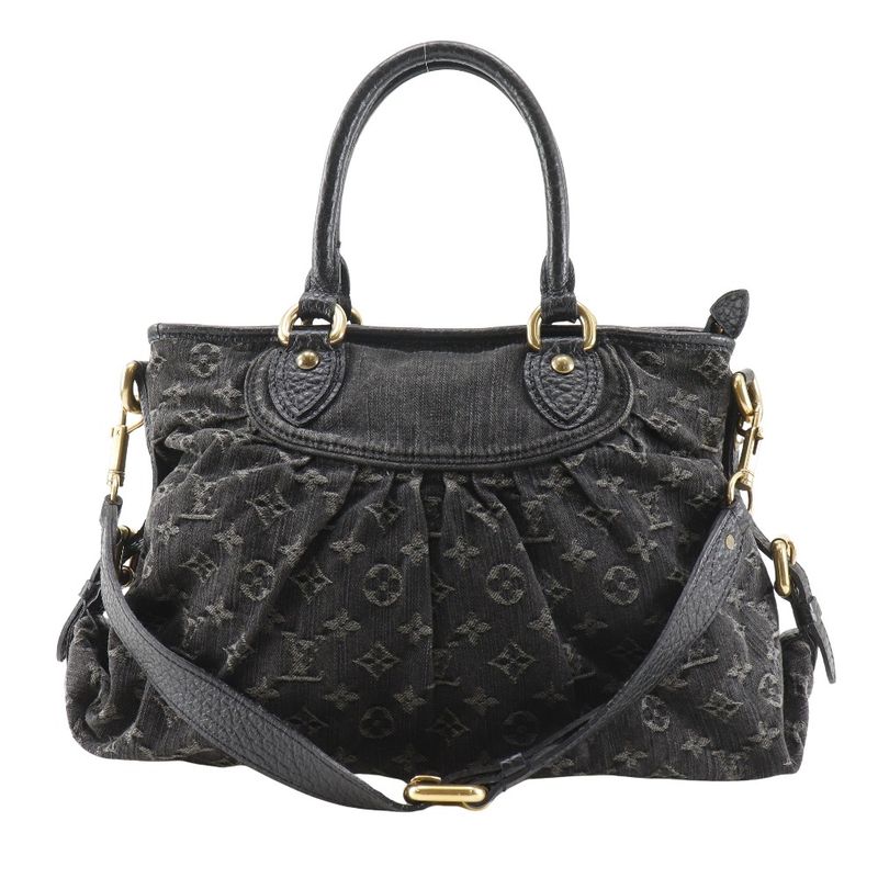 Louis Vuitton Neocavi MM 2WAY Shoulder M95351 Monogram Denim Black Sd3007