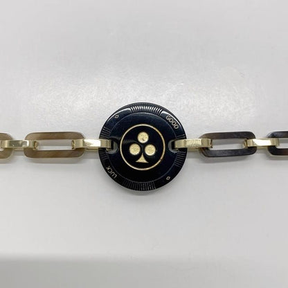 Hermes Bracelet Fet Vosges GM Black Gold Excellent Condition
