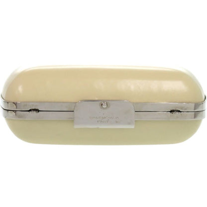 Balenciaga Gama 1 27276 Leather Metal Silver Hardware Ivory White Shoulder Bag