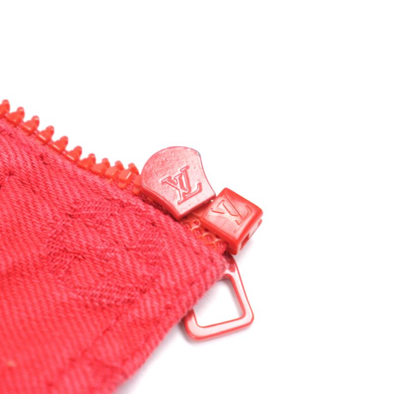 Louis Vuitton 19AW 1a5pdr 100% Cotton Monogram Stand Collar Zip Up Soft Denim