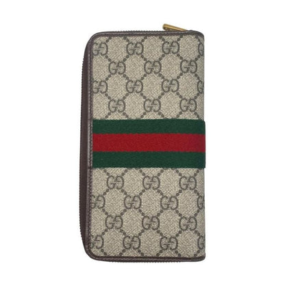 Gucci Bi-Fold Long Wallet Ophidia Zip-Around Wallet 838619 GG Pattern Double G
