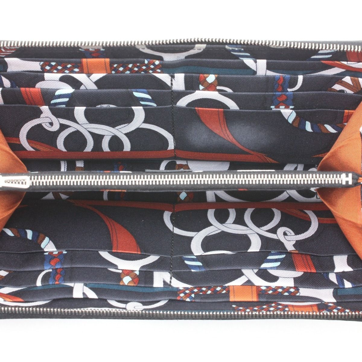 Hermes Long Wallet Azap Silk-in Long Epson Leather Black