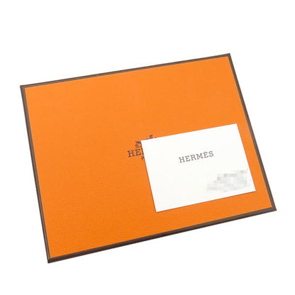 Hermes Key Ring Carmen Unodos Lambskin Mint and Mauve Silvestre Silver Hardware