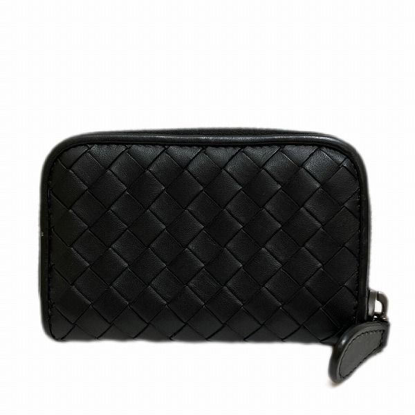 Bottega Veneta Intrecciato Black Coin Case Unisex