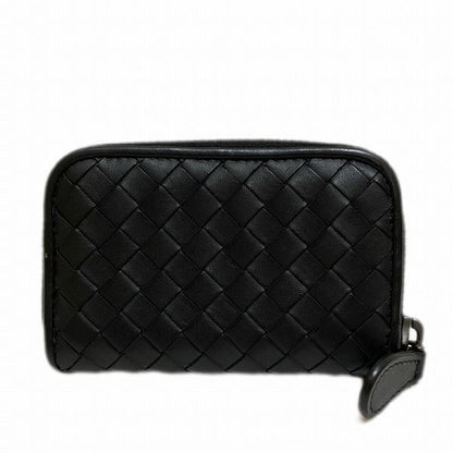 Bottega Veneta Intrecciato Black Coin Case Unisex