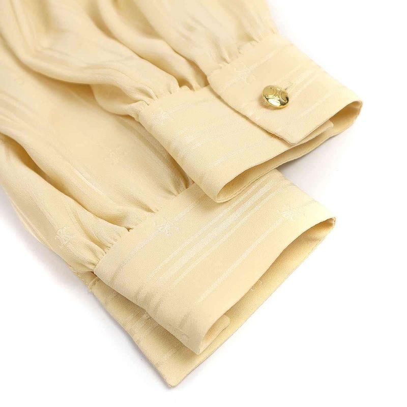 Celine Lavalliere Dress Lavalliere Silk Jacquard Dress 2r12l550v.03ch Beige 34