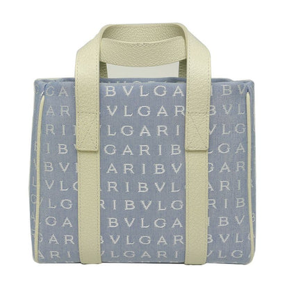 Bulgari Bvlgari Logomania Handbag Women Blue Light Blue
