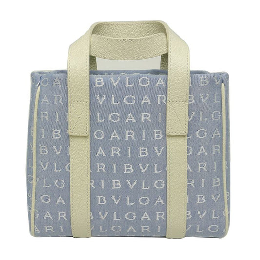 Bulgari Bvlgari Logomania Handbag Women Blue Light Blue