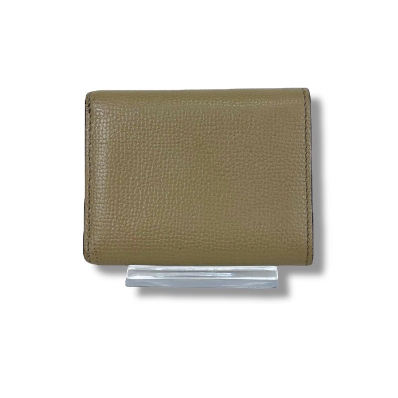 Loewe Trifold Wallet Vertical Wallet Trifold Wallet Sand Glaze Compact Wallet