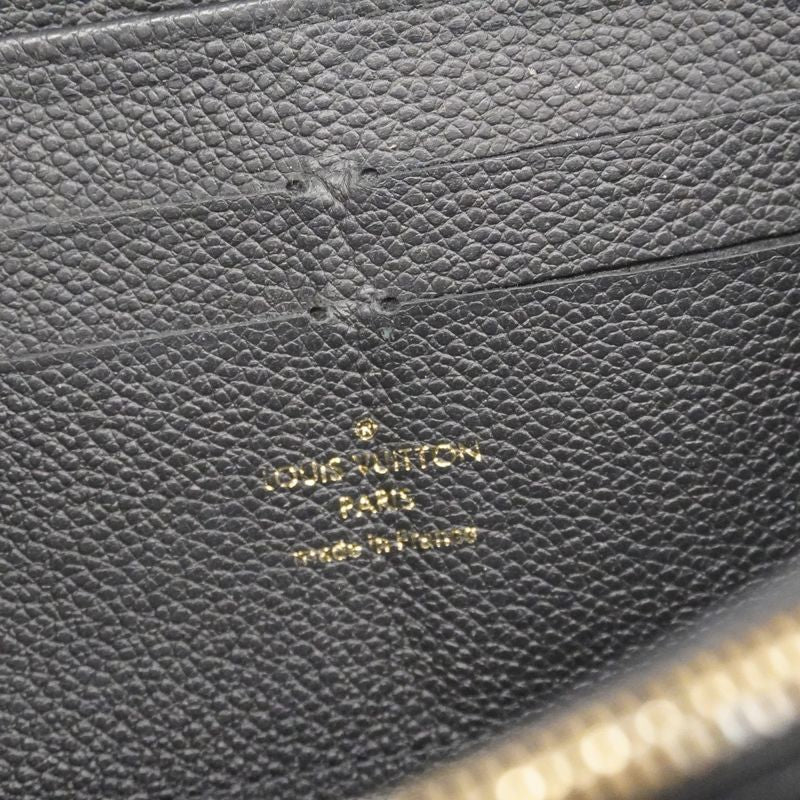 Louis Vuitton Monogram Empreinte Zippy Wallet M60571 Noir Black Ladies