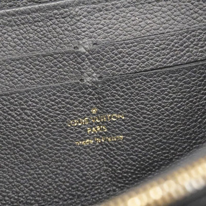 Louis Vuitton Monogram Empreinte Zippy Wallet M60571 Noir Black Ladies